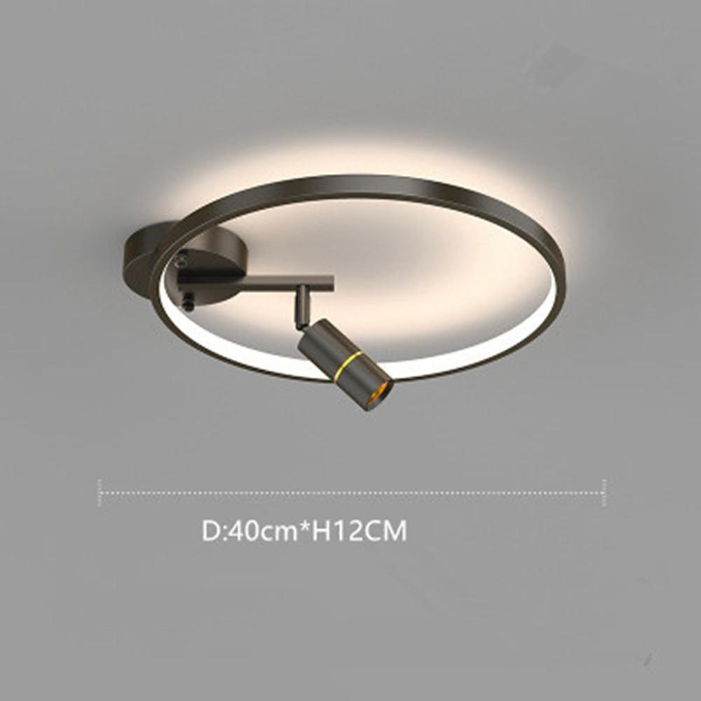 LED Circle Spotlight Modernist Single Dimmable Flush Mount Ceiling Light for Bedroom