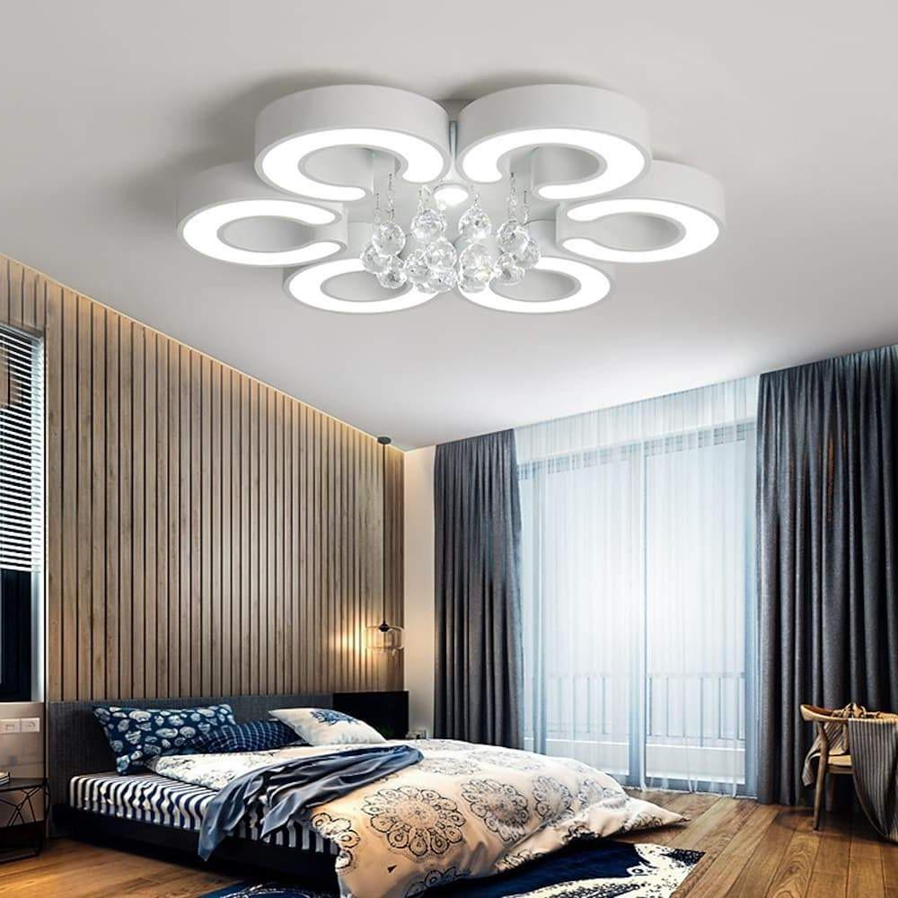 Flower Shaped Dimmable LED Modern Ceiling Lights Flush Mount Lighting