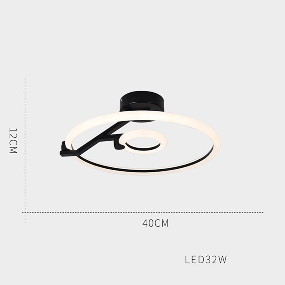 Rings Flush Mount Ceiling Light Abitrary LED Light