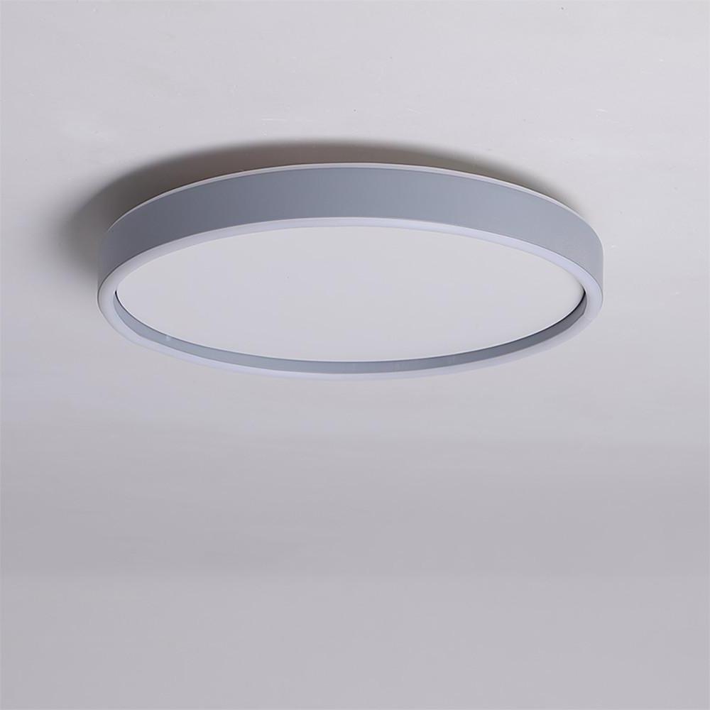 Circular Minimalist Metal Flush Mount Light Fixtures LED Living Room Ceiling Lights