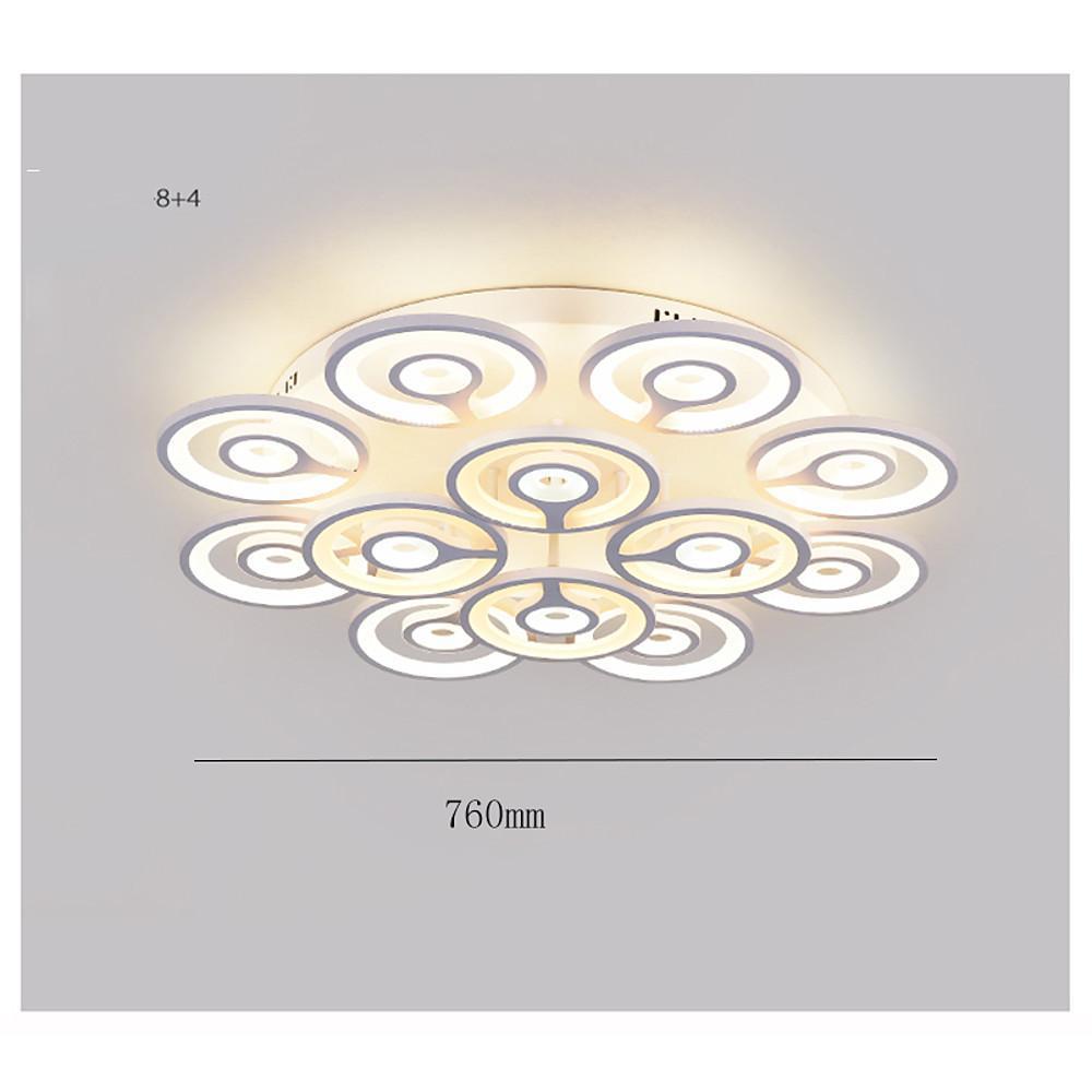 Round Flower Shaped LED Modern Flush Mount Lighting Ceiling Lights Hanging Light