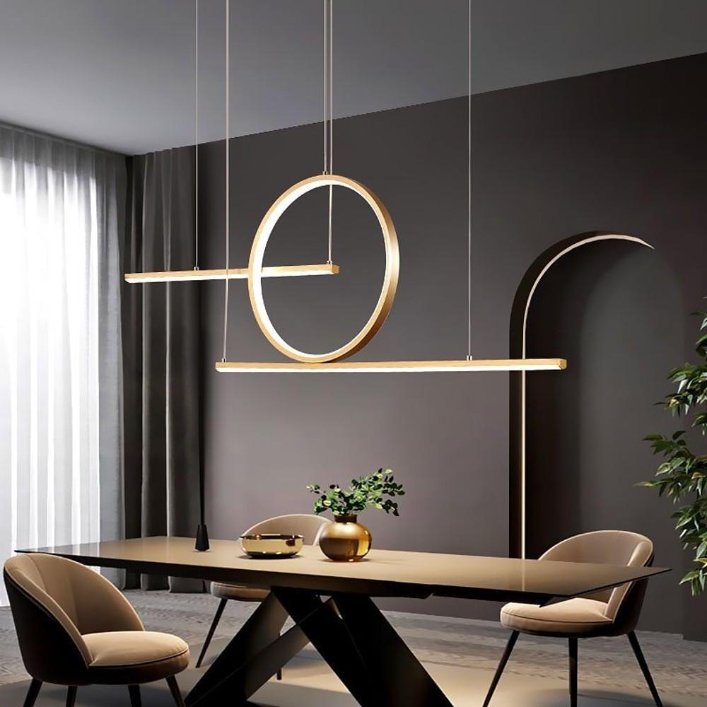 Circle Linear Design LED Modern Chandelier Hanging Ceiling Lights