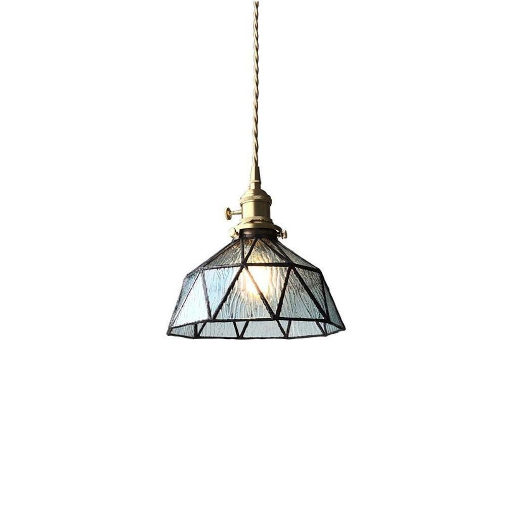 Lantern Industrial Island Kitchen Pendant Lighting Glass Metal Pendant Lighting