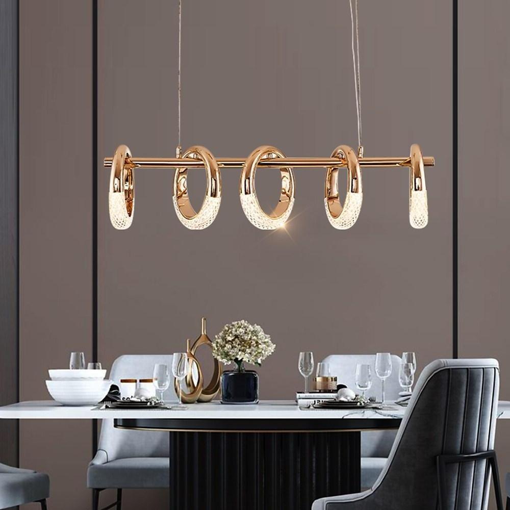 Uniform Ring Pendant Lighting LED Modern Kitchen Dining Room Lighting Ceiling Light