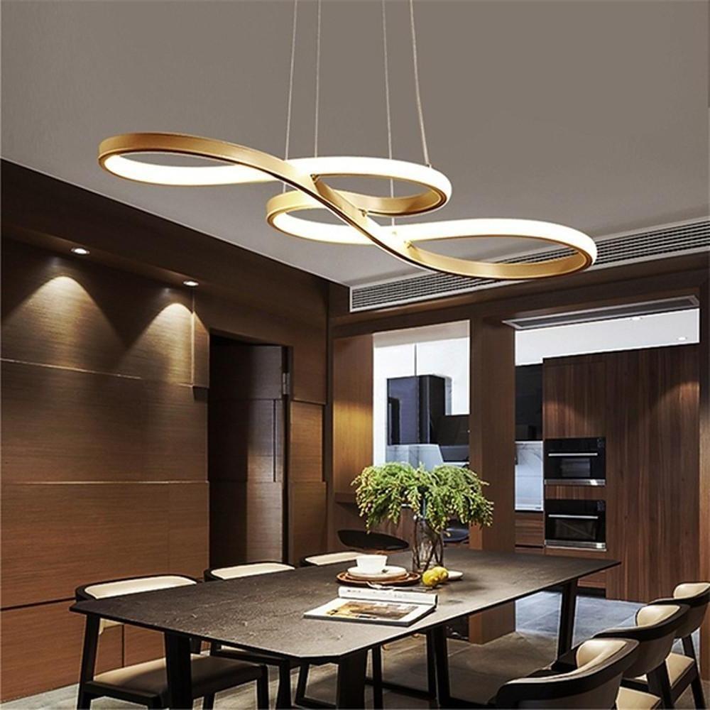 Sputnik Wave Design Semi Flush Chandeliers Metal Silica Gel Ceiling Lights