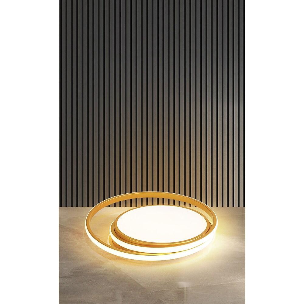 Circular Modern Acrylic LED Flush Mount Ceiling Light for Bedroom