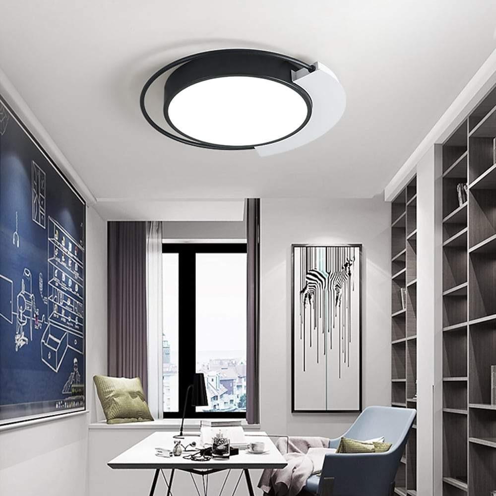 Modern Circular Flush Mount Ceiling Light Light 1 Light