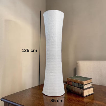 Tall Rice Paper Floor Lamp, Japandi Wabi Sabi Dimmable LED Light