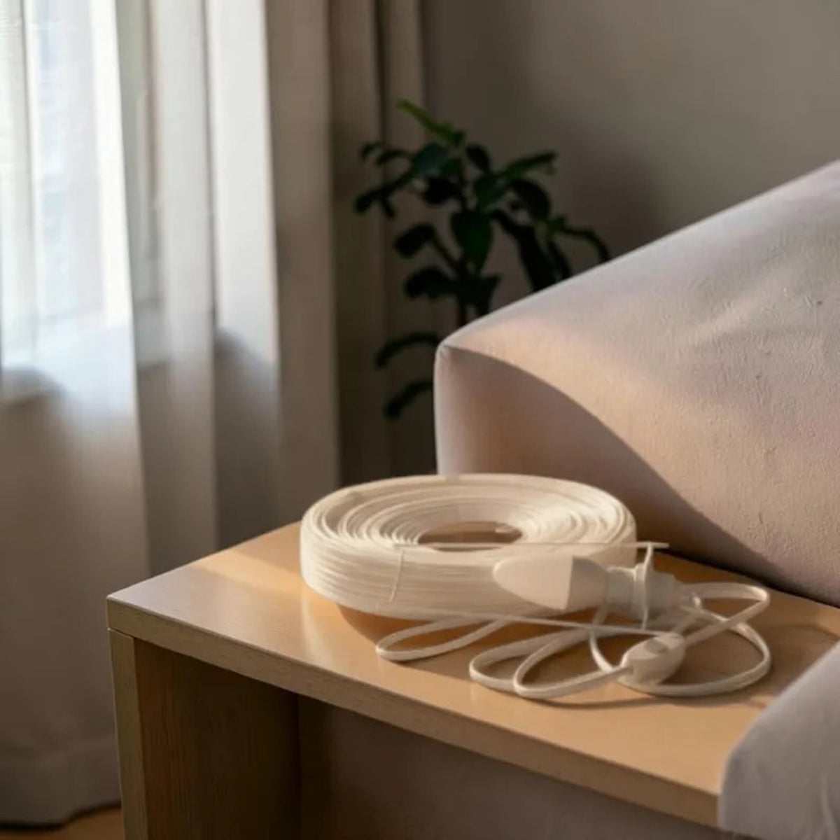 Minimalist Bedside Light, Warm Ambient Desk Lamp, Scandinavian Home Decor, Japandi Nightstand Lamp