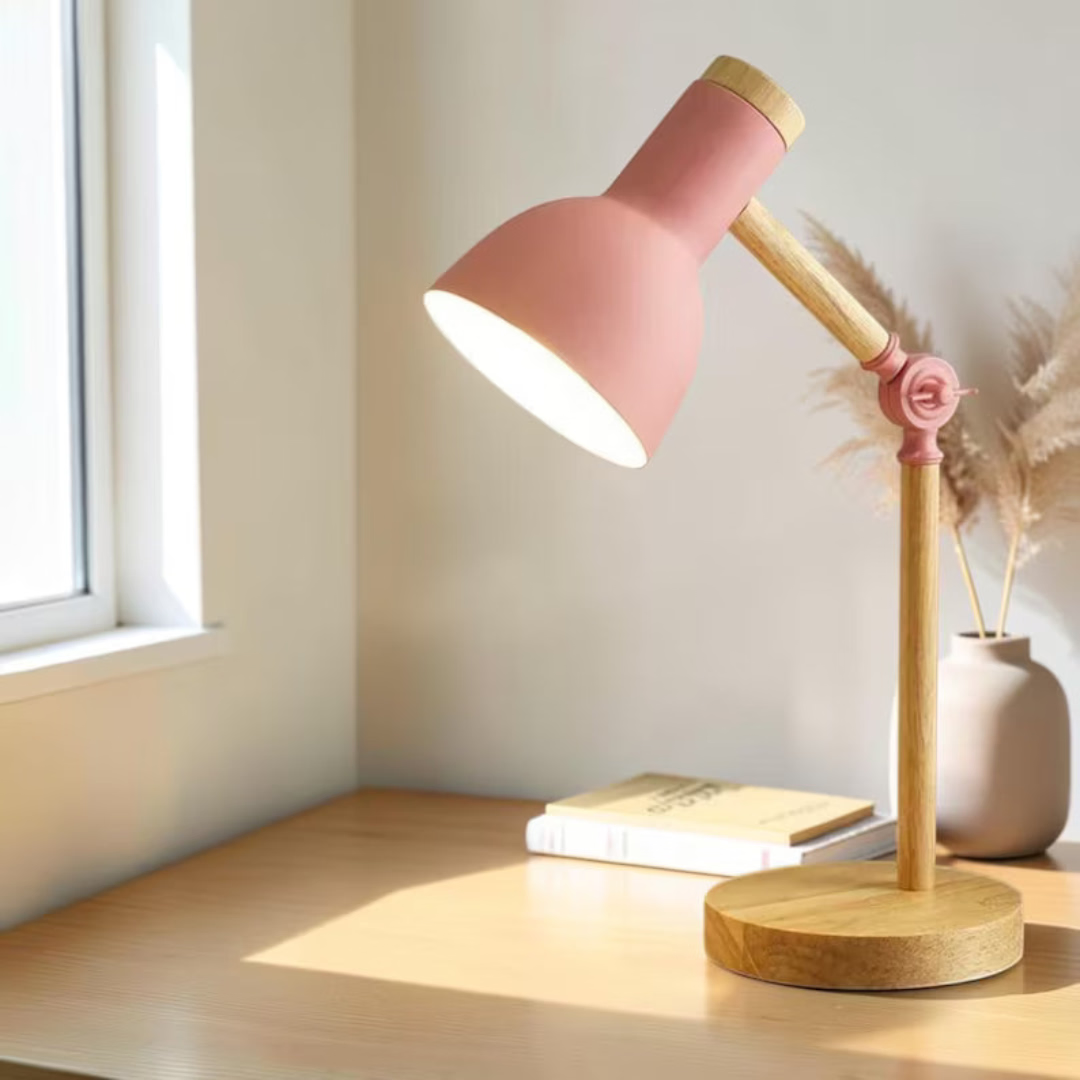 Nordic Table Lamp, Warm Light Reading Lamp, Minimalist Bedside Light, Scandinavian Home Office Decor