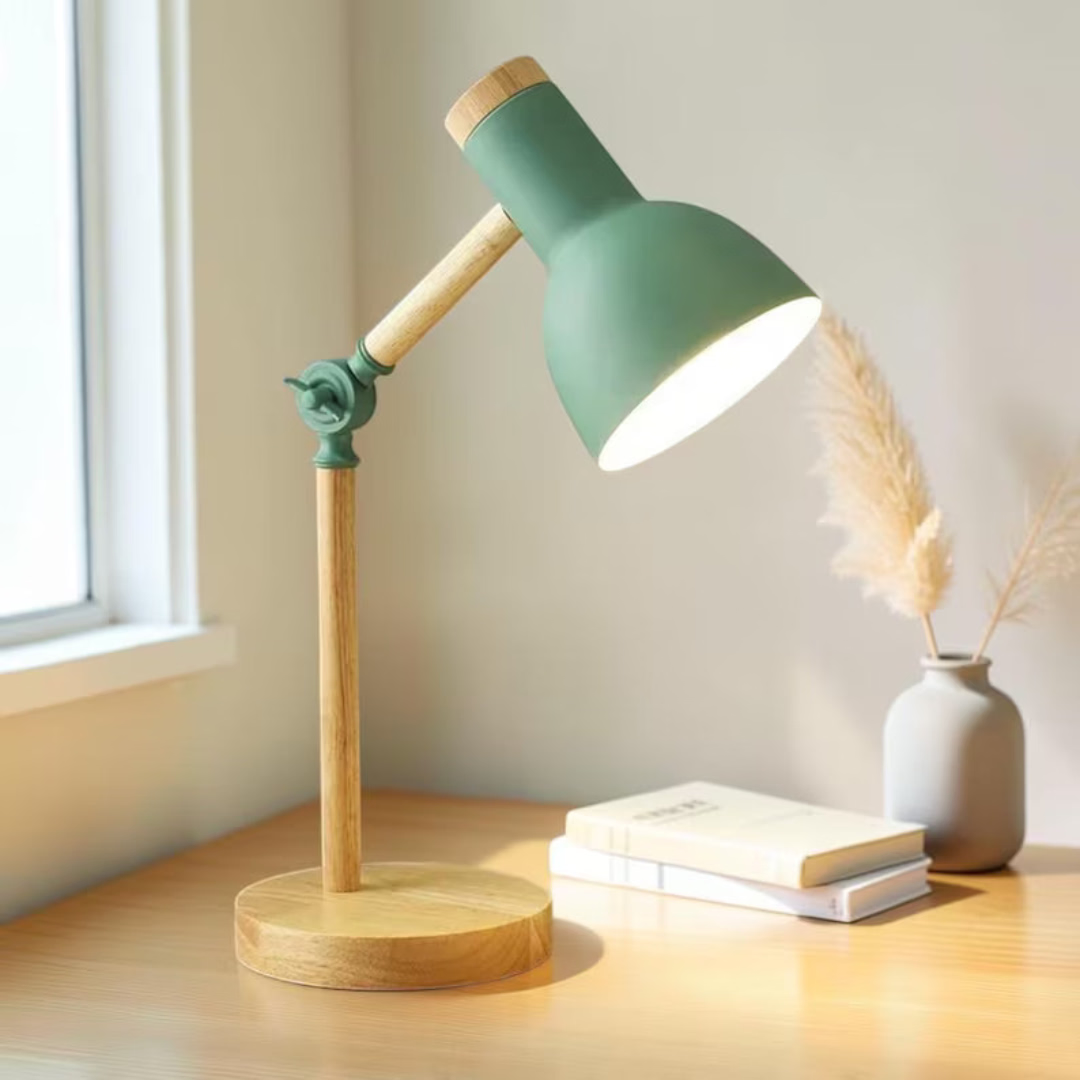 Nordic Table Lamp, Warm Light Reading Lamp, Minimalist Bedside Light, Scandinavian Home Office Decor