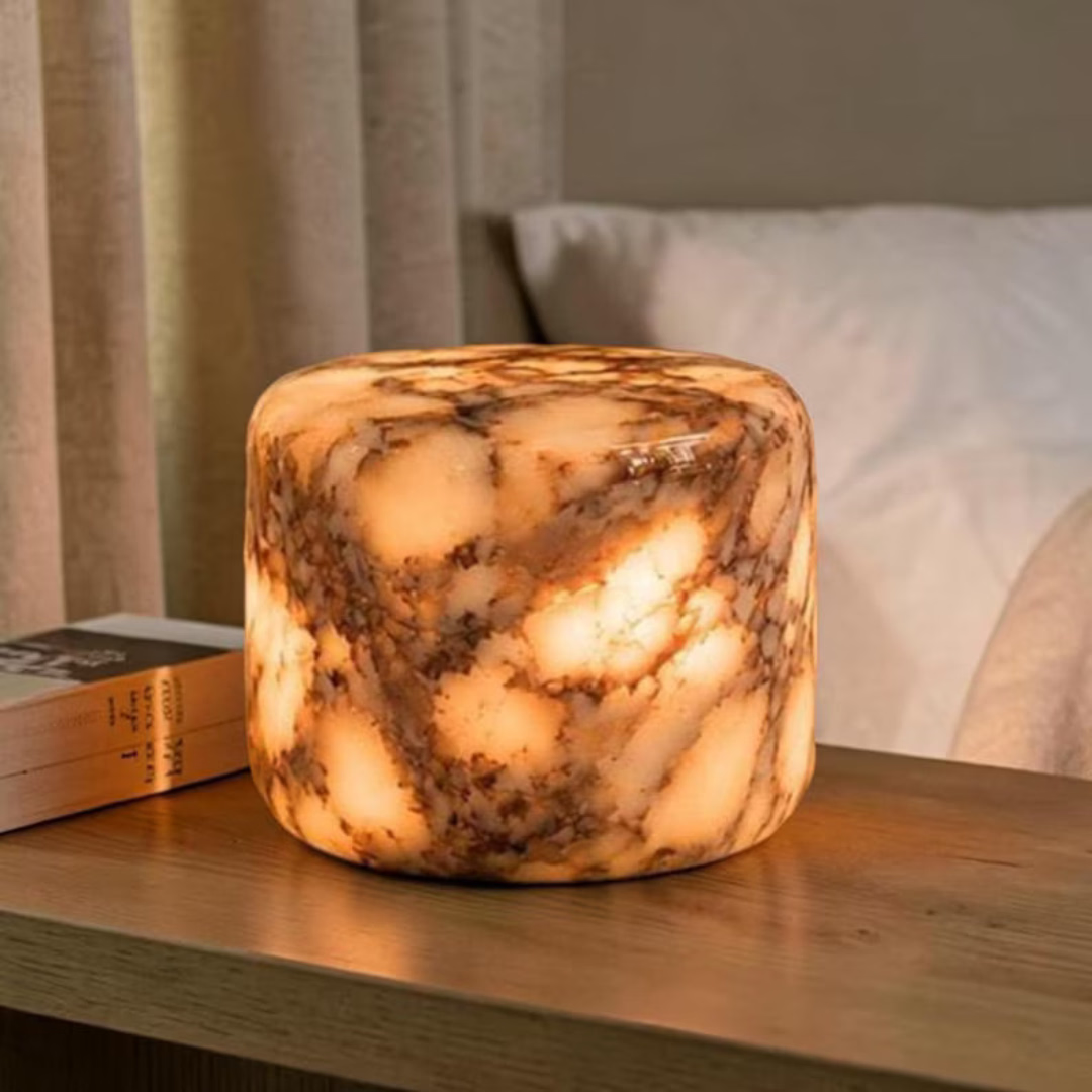 Portable LED Table Light, Cordless Bedside Lamp, Warm Ambient Lighting for Bedroom, Office & Home