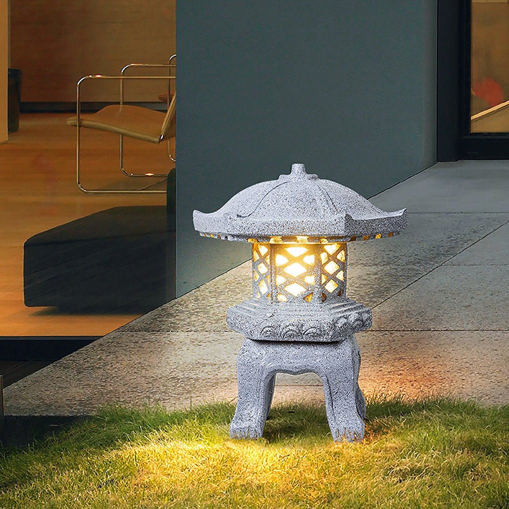 Imitation Stone Tower Outdoor Waterproof Post Lights Landscape Lighting for Park Lawn