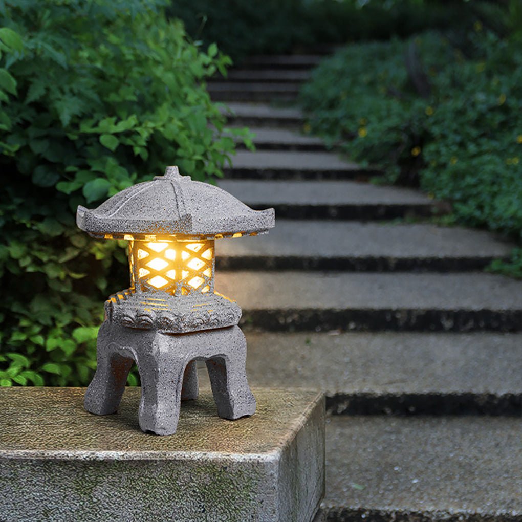 Imitation Stone Tower Outdoor Waterproof Post Lights Landscape Lighting for Park Lawn