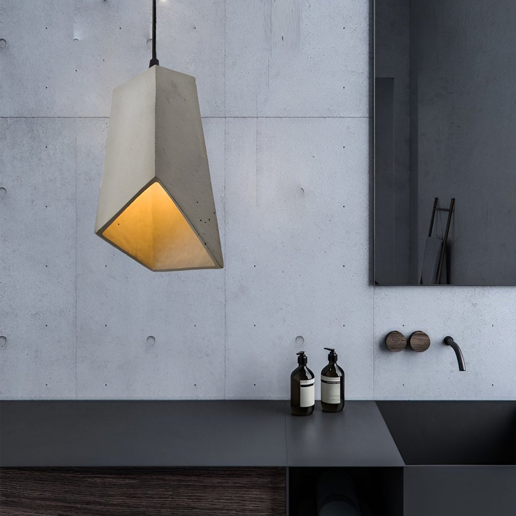 Industrial Style Cement Pendant Light Hanging Lamp Farmhouse Chandelier