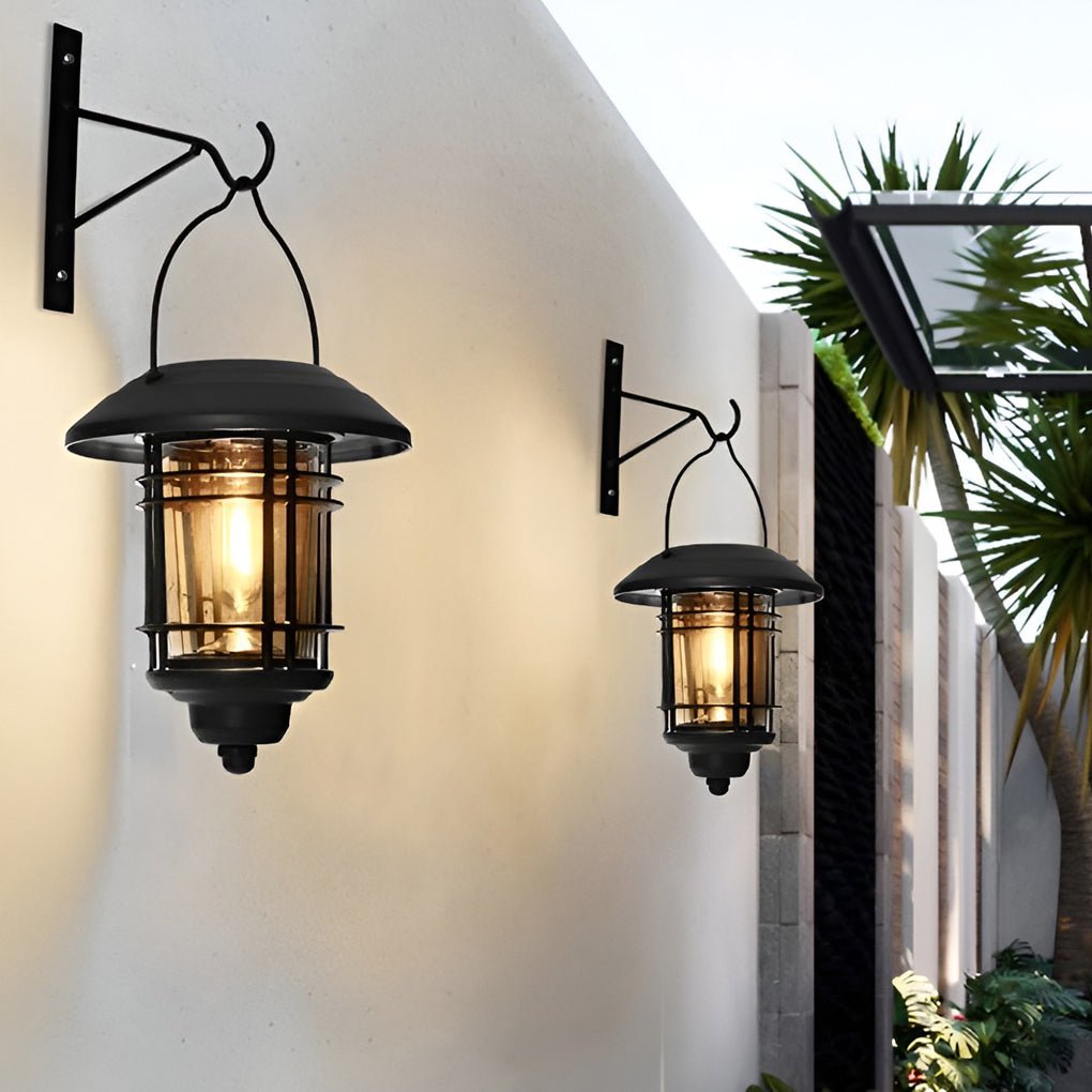 Industrial Style Solar Outdoor Wall Lights Wall Sconce Lighting LED Wall Lamp