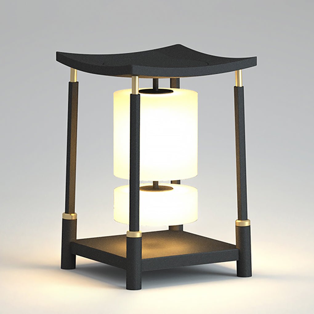 Innovative Asian Style Outdoor LED Landscape Lighting Decorative Solar Post Lights