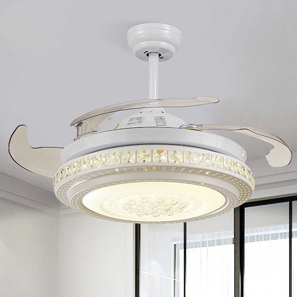 Intelligent Frequency Conversion Dimming LED Ceiling Invisible Fan Chandelier