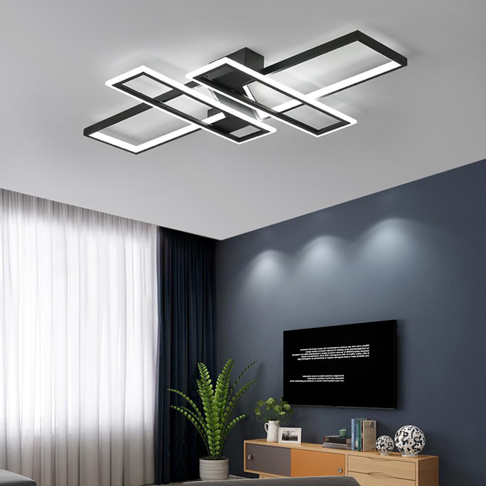 4 Rectangle LED Modern Ceiling Lights Flush Mount Lighting Ceiling Lamp