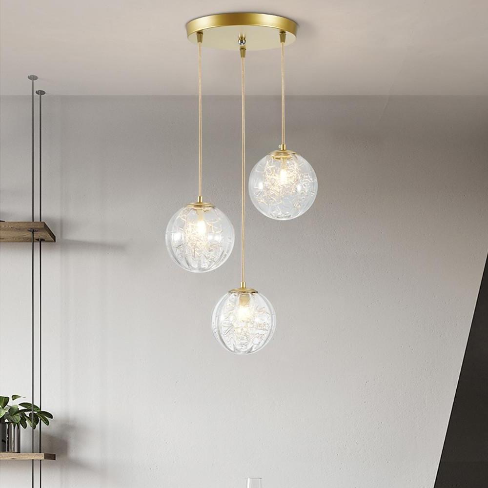 Nordic Artistic Glass Pendant Lighting Globe Pendant Lighting