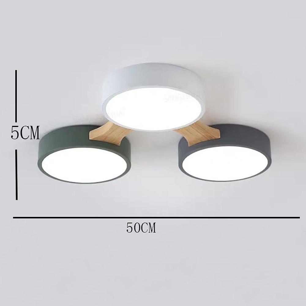 Circular 5 Lights LED Industrial Ceiling Lights Flush Mount Lighting