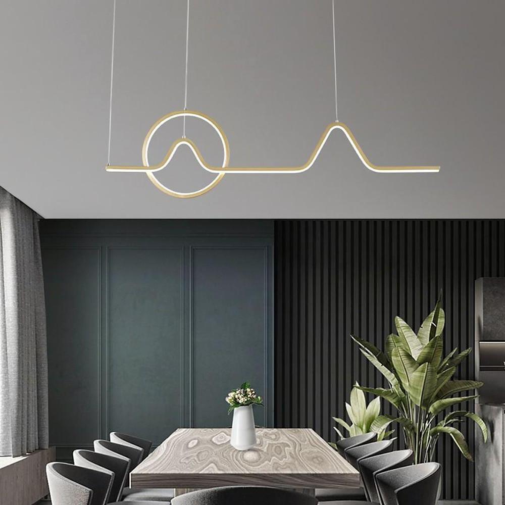 Minimalist Waves Circles Design Pendant Lighting Modern LED Kitchen Lighting Dining Room Lighting Ceiling Light