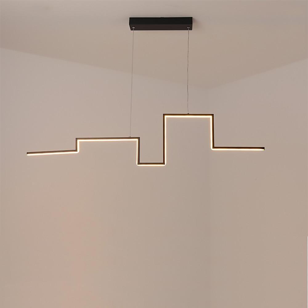 Modern Irregular Linear 1-light Metal PVC Island Hallway LED Pendant Lighting