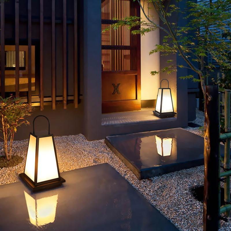 Waterproof LED Black Retro Outdoor Light Lanterns Garden Lights