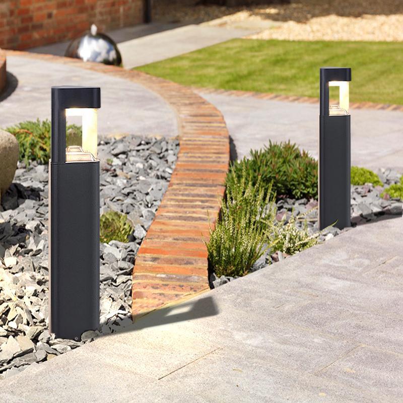 Creative Aluminum Waterproof Black Modern Pathway Lights Outdoor Light