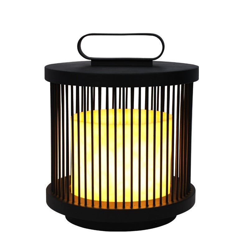 Cage Shape Waterproof Black Retro Classic Outdoor Lanterns Outdoor Lamp