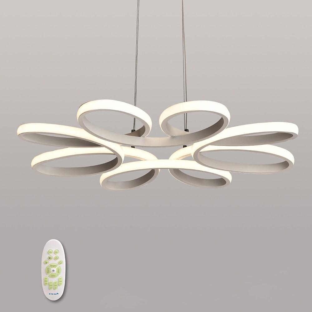 Curves Flower Dimmable LED Modern Hanging Ceiling Light Pendant Lights