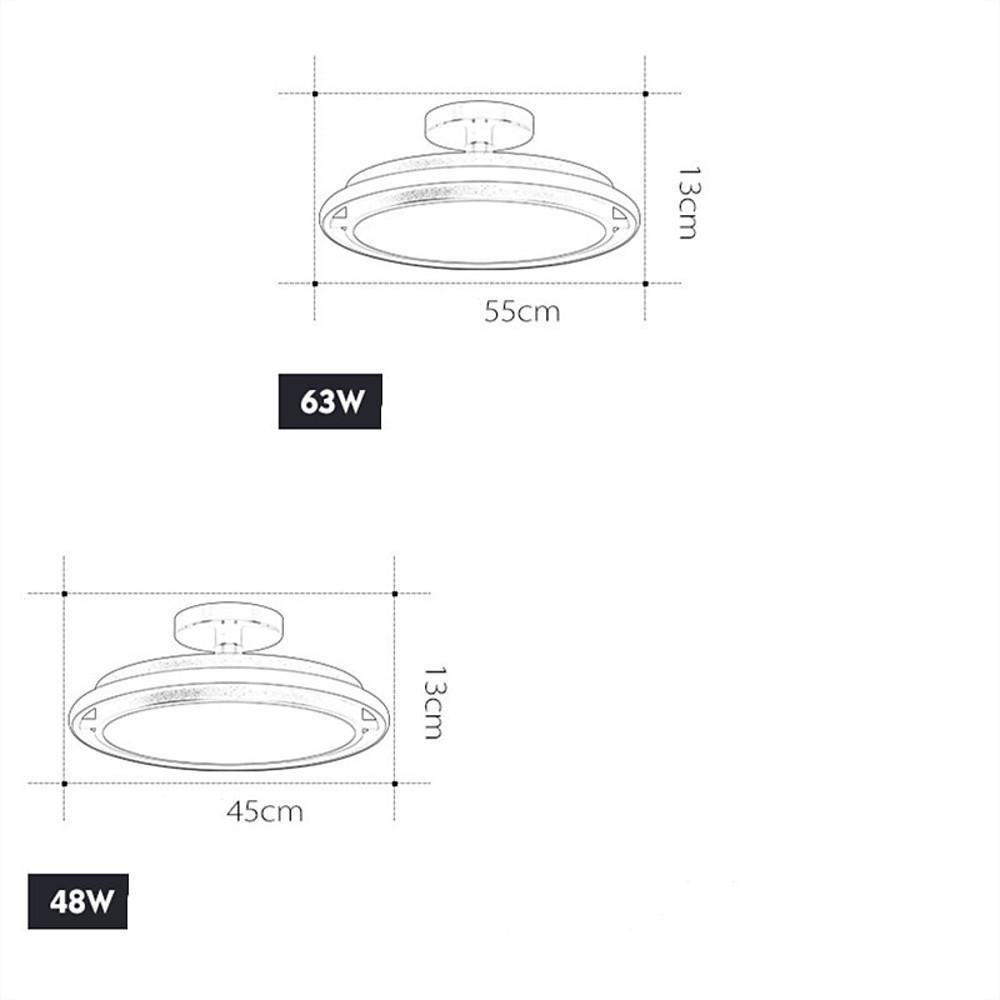 Circular LED Modern Flush Mount Lighting Ceiling Lights Hanging Light