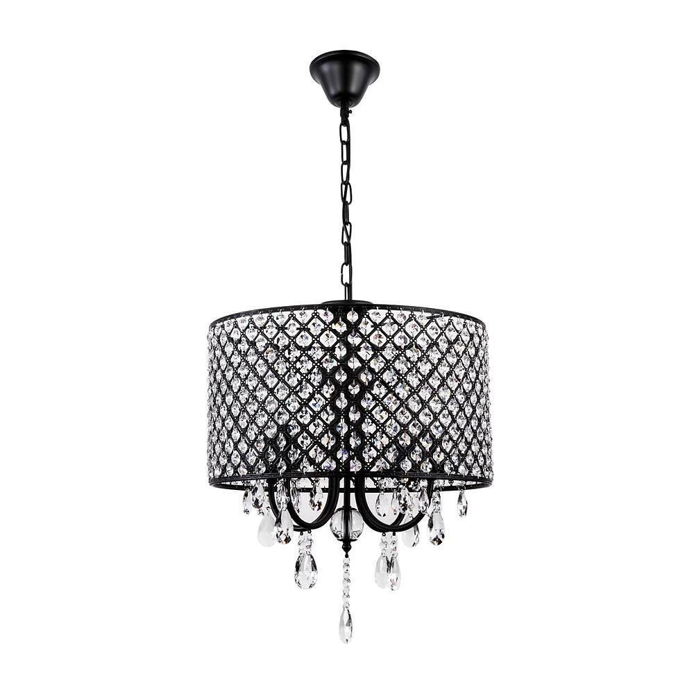 Electroplated Metal Crystal LED Country Chandeliers Kitchen Pendant Light