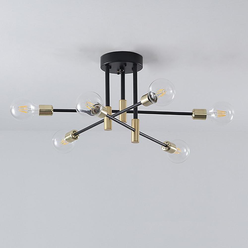 6-light LED Sputnik Design Nordic Flush Mount Lighting Chandelier