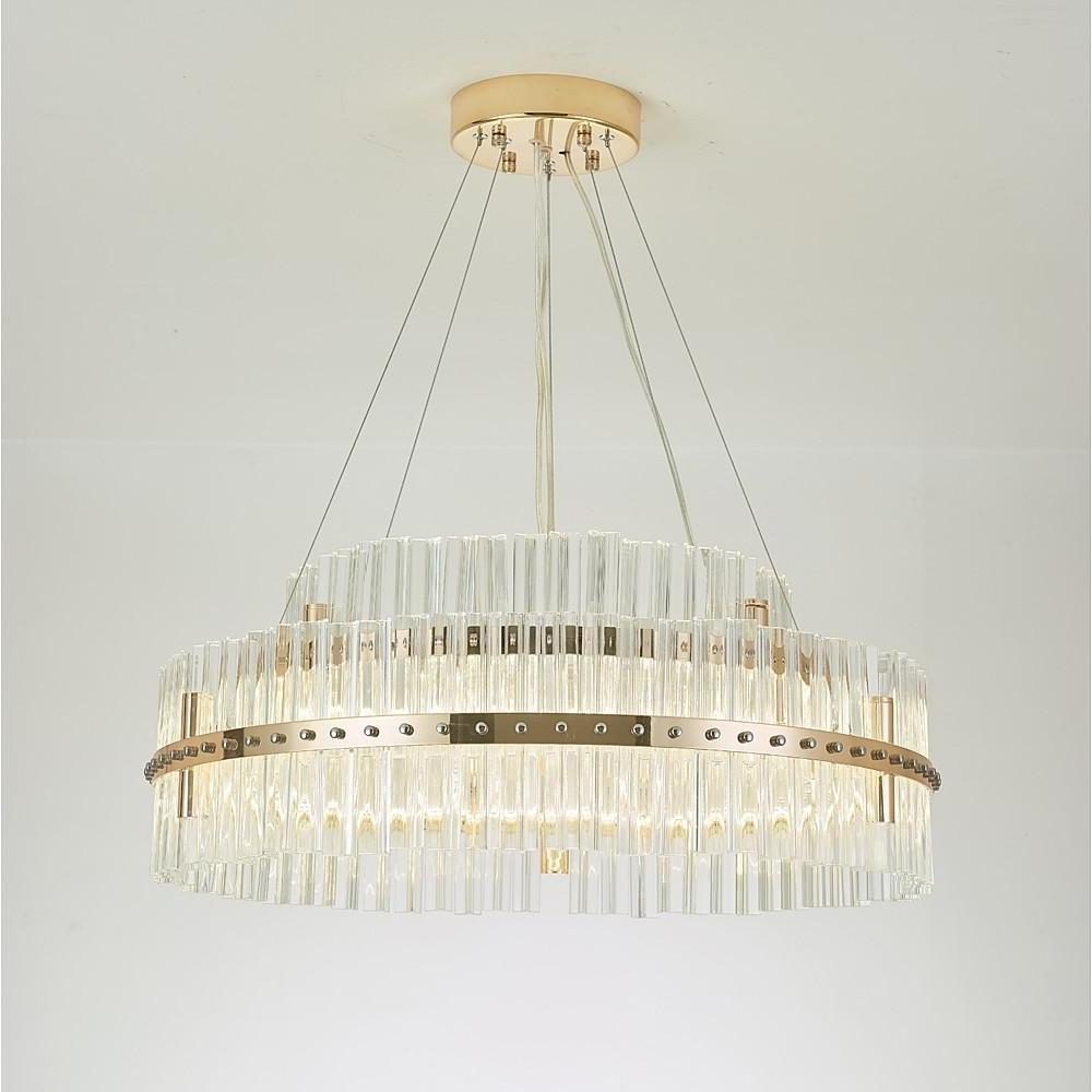 Modern Luxury Dozens of Crystal Chandelier Gold LED Lighting