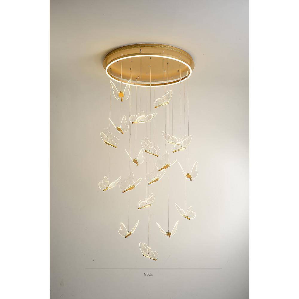 Butterfly Shapes Design Pendant Lighting Acrylic Metal Island LED Living Room Ceiling Lights