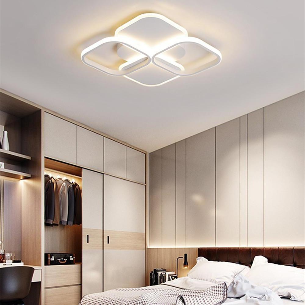 Overlapping Squares Flush Mount Ceiling Light Geometric LED Light