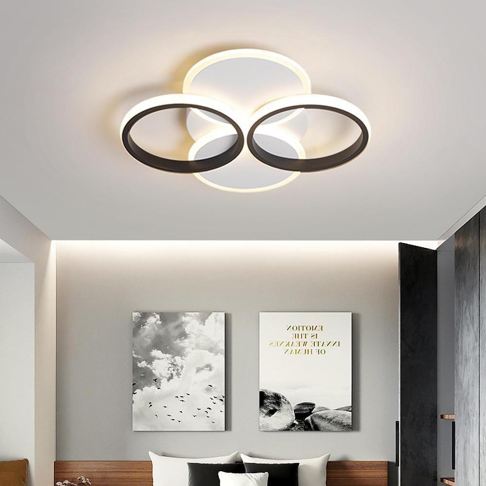 4 Circle Modern Flush Mount Lights Geometrical LED Ceiling Lights