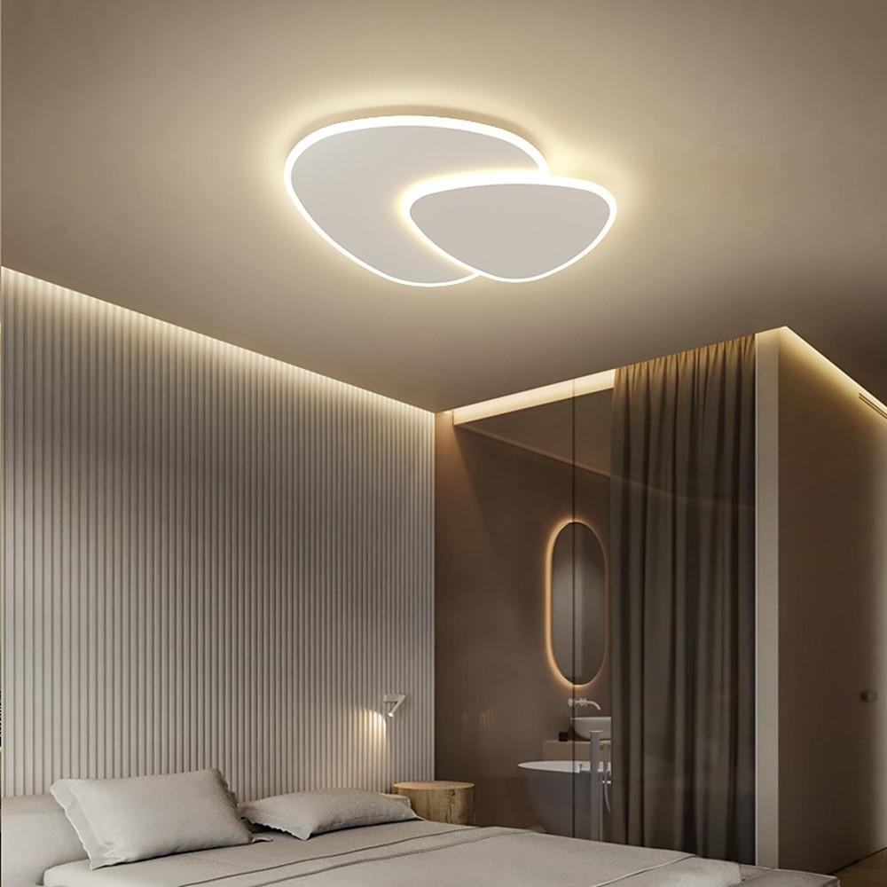 Geometric Shapes Dimmable LED White Modern Flush Mount Ceiling Lighting