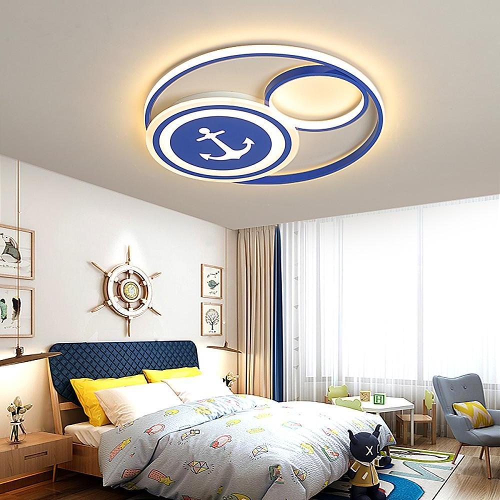 Novelty Circular Dimmable LED Modern Flush Mount Lighting Ceiling Lights