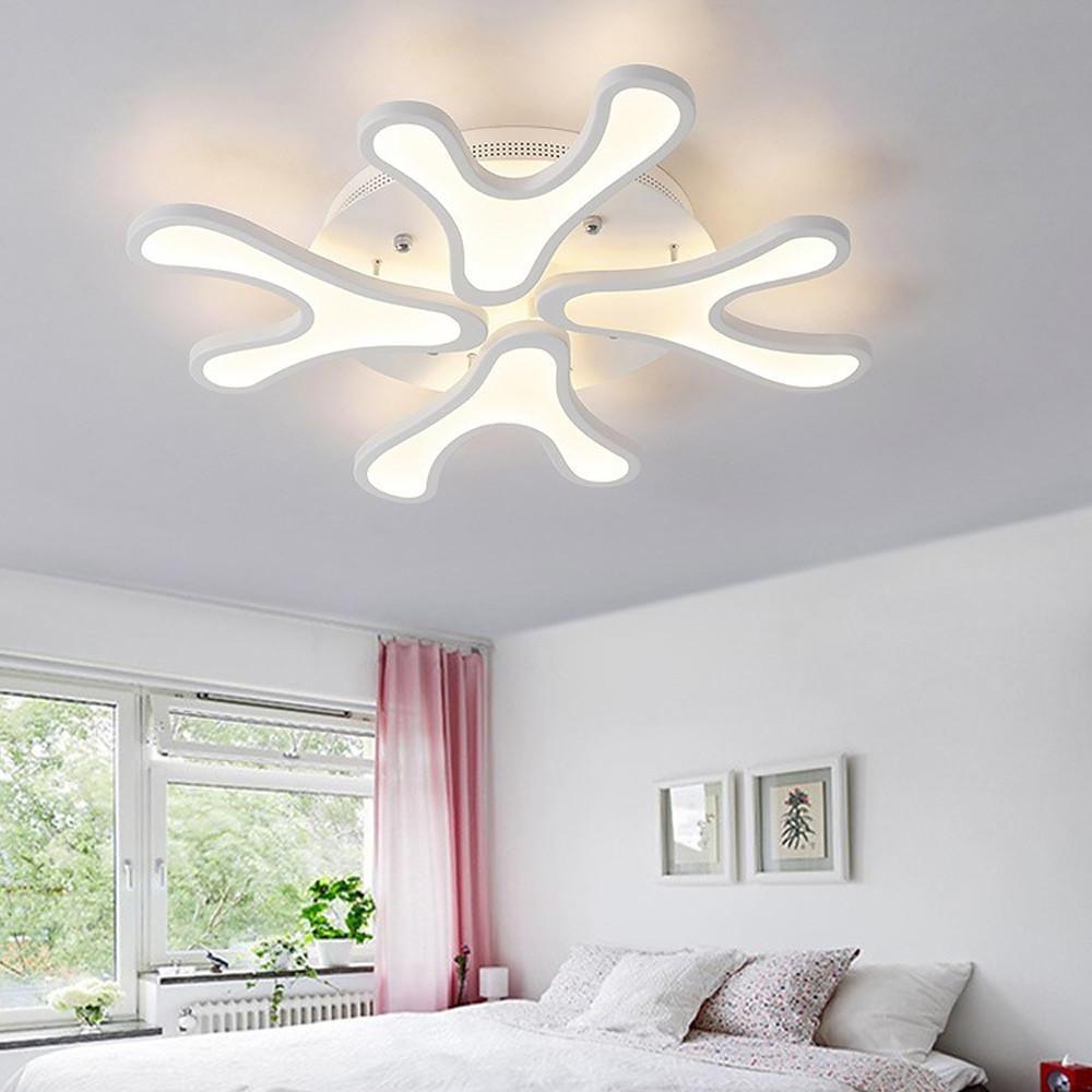 Creative Flower Dimmable LED Nordic Ceiling Lights Flush Mount Lighting