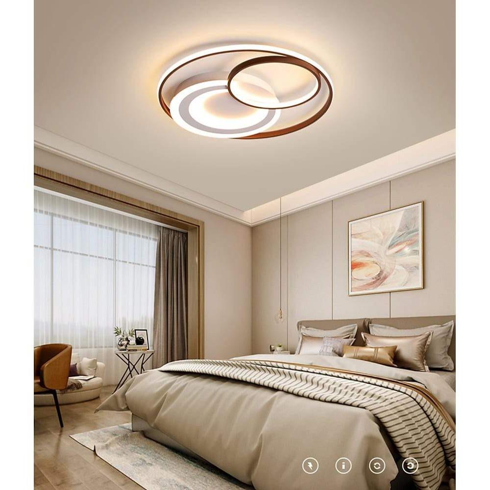 3 Rings Dimmable LED Modern Ceiling Lights Flush Mount Lighting Ceiling Lamp