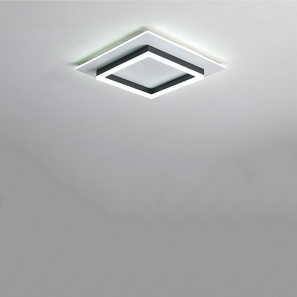 Two Square Shaped Modern LED Flush Mount Ceiling Light for Bedroom