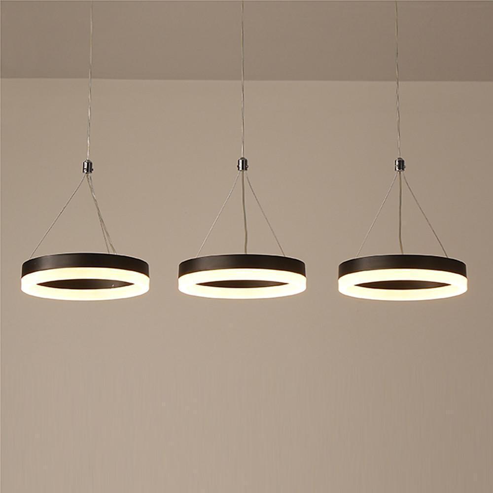 3 Circles Dimmable LED Adjustable Modern Chandeliers Pendant Light