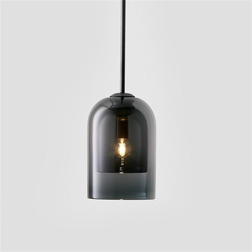 Nordic Glass Metal Industrial Pendant Light for Living Room Ceiling Light