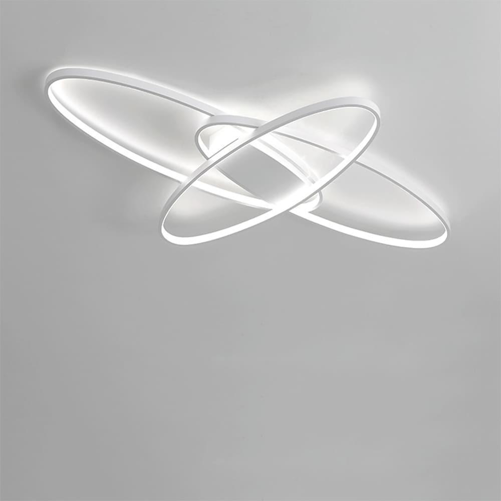 Overlapping Oval LED Modern Ceiling Light Flush Mount Lighting Ceiling Lamp