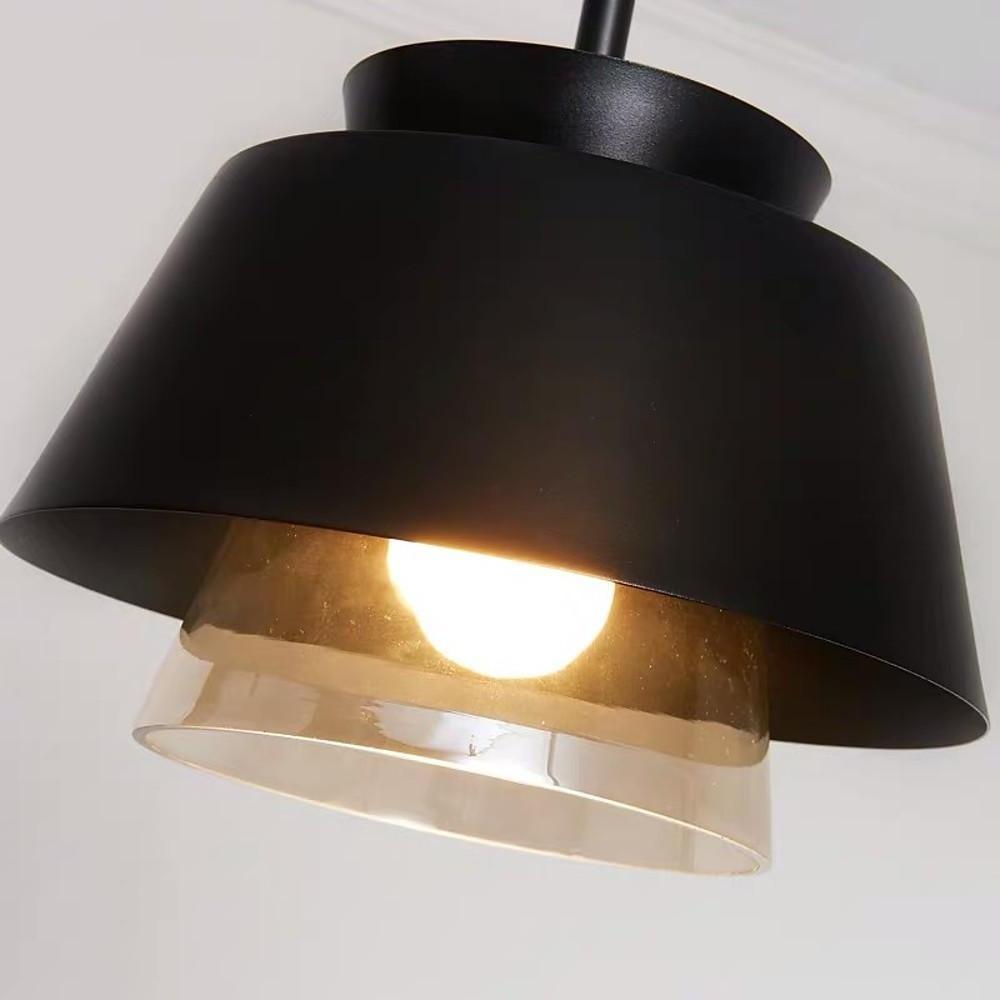 Traditional Metal Glass LED Modern Pendant Lights Hanging Lamp Island Lights