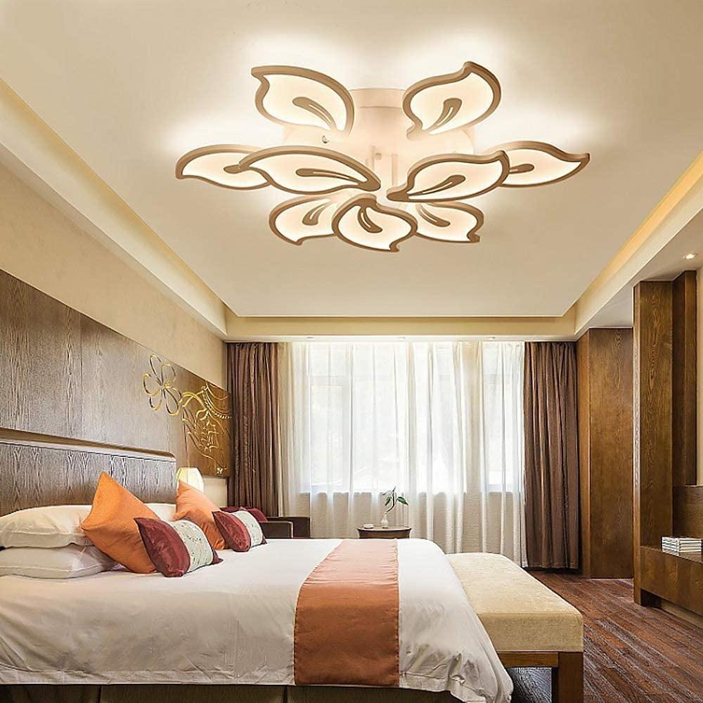 Geometric Flower Dimmable LED Modern Flush Mount Lighting Ceiling Light