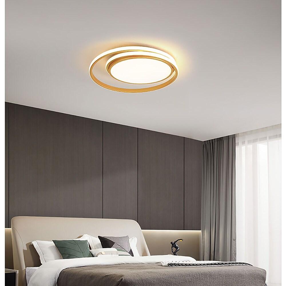 Circular Modern Acrylic LED Flush Mount Ceiling Light for Bedroom