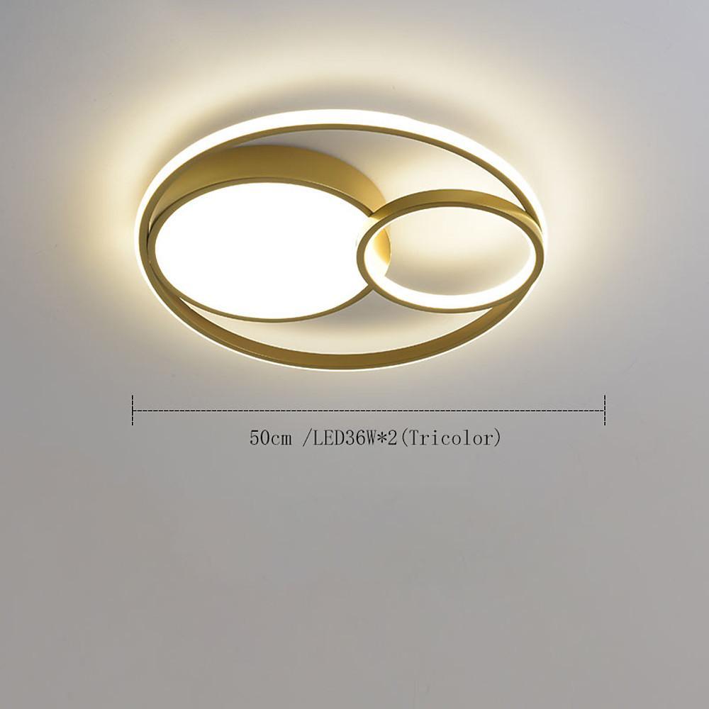 3 Ring Minimalist Acrylic LED Flush Mount Ceiling Light for Bedroom